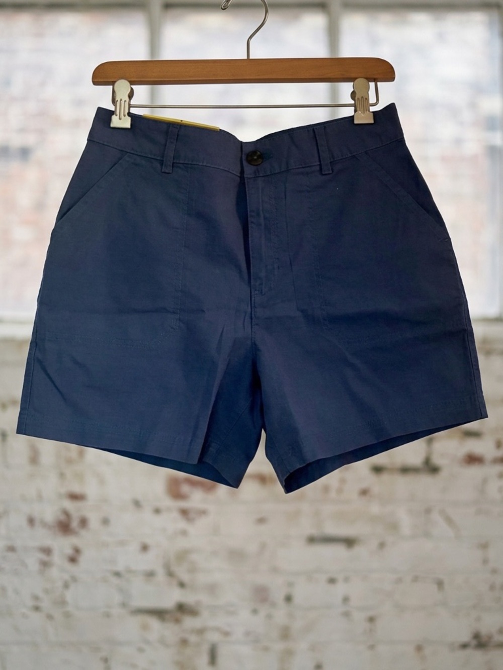 Eddie Bauer Navy Flat-Front Women’s Shorts